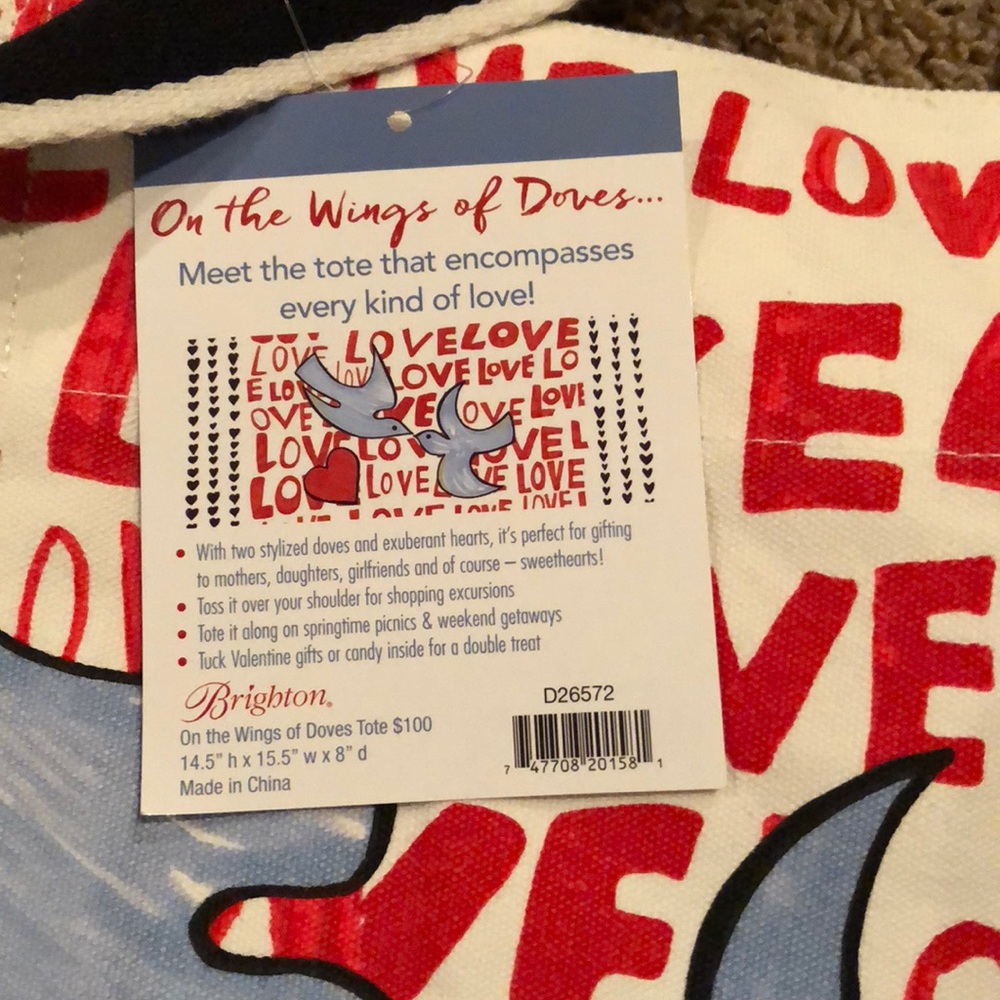 Brighton On The Wings of Doves Tote - Picture 3 of 3